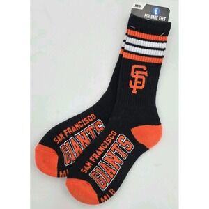 New With Tag San Francisco Giants Official MLB‎ Tall Blck&Orange Medium Socks